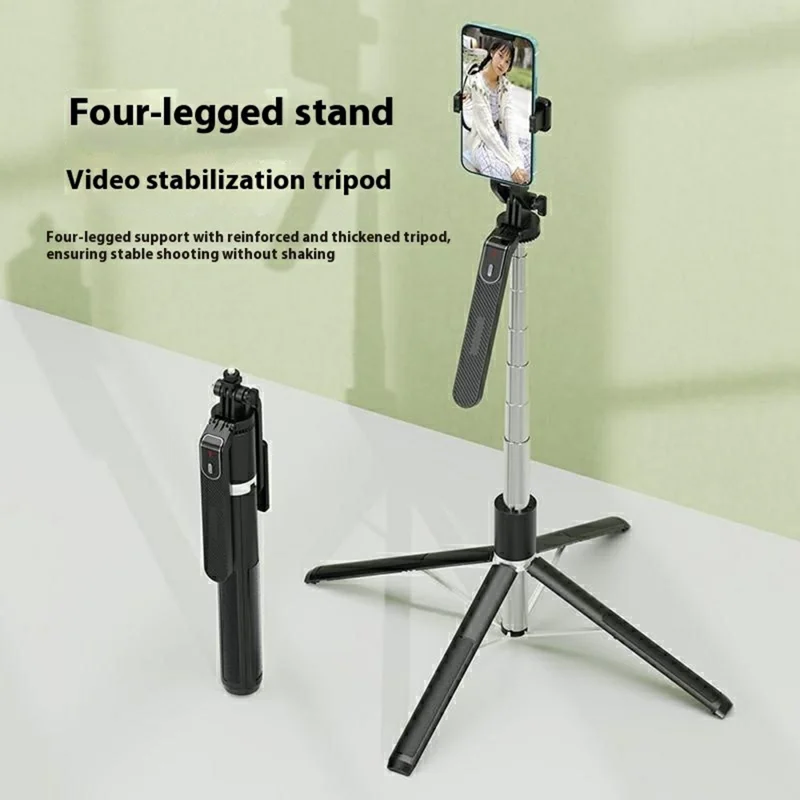 P180MAX Phone Selfie Stick 2.2m Extendable Live Streaming Foldable 4-Leg Stand