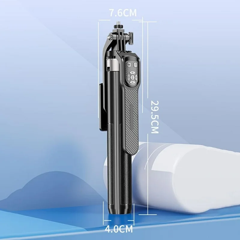 P180TK Phone Selfie Stick Bluetooth-Compatible TikTok Remote Control Extendable Stand with 2 Fill Lights
