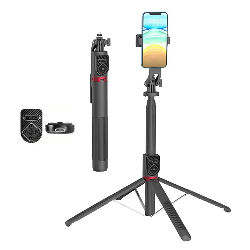 P235TK Aluminum Alloy Selfie Stick Extendable Phone Holder Bluetooth-Compatible Live Streaming Stand