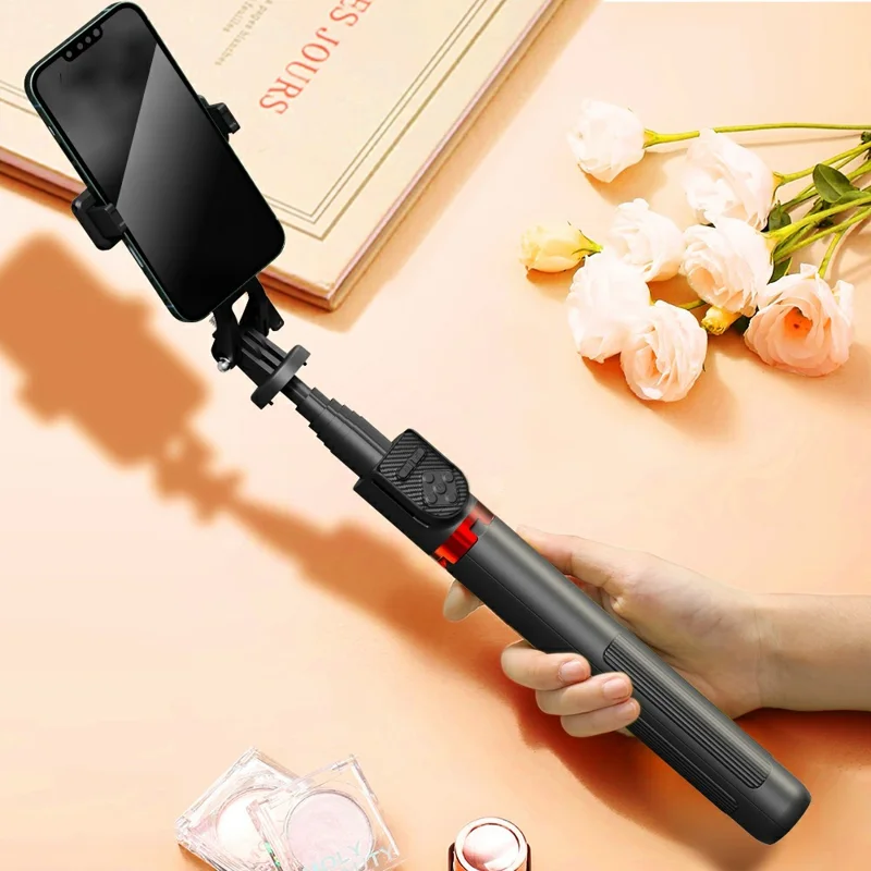 P235TK Aluminum Alloy Selfie Stick Extendable Phone Holder Bluetooth-Compatible Live Streaming Stand