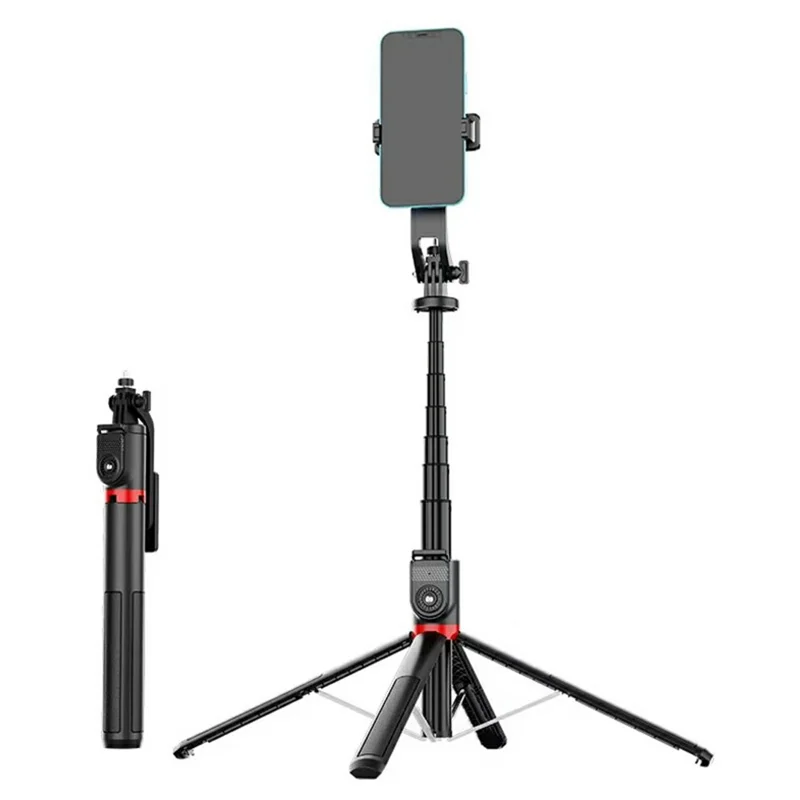 P225 Aluminum Alloy Portable Travel Selfie Stick Smartphone Extendable Bluetooth-Compatible Remote Control Stand