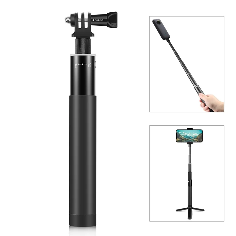 PULUZ PU814 Bastão de Selfie Invisível de 73,5 cm para Tempo de Disparo para Insta360 ONE RS / X3 / X2 Haste de Extensão