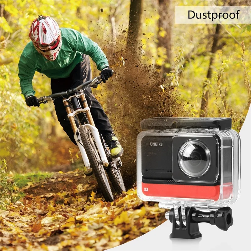 PULUZ PU803 For Insta360 ONE RS Twin Edition Camera Underwater Housing 30m Diving Waterproof Case