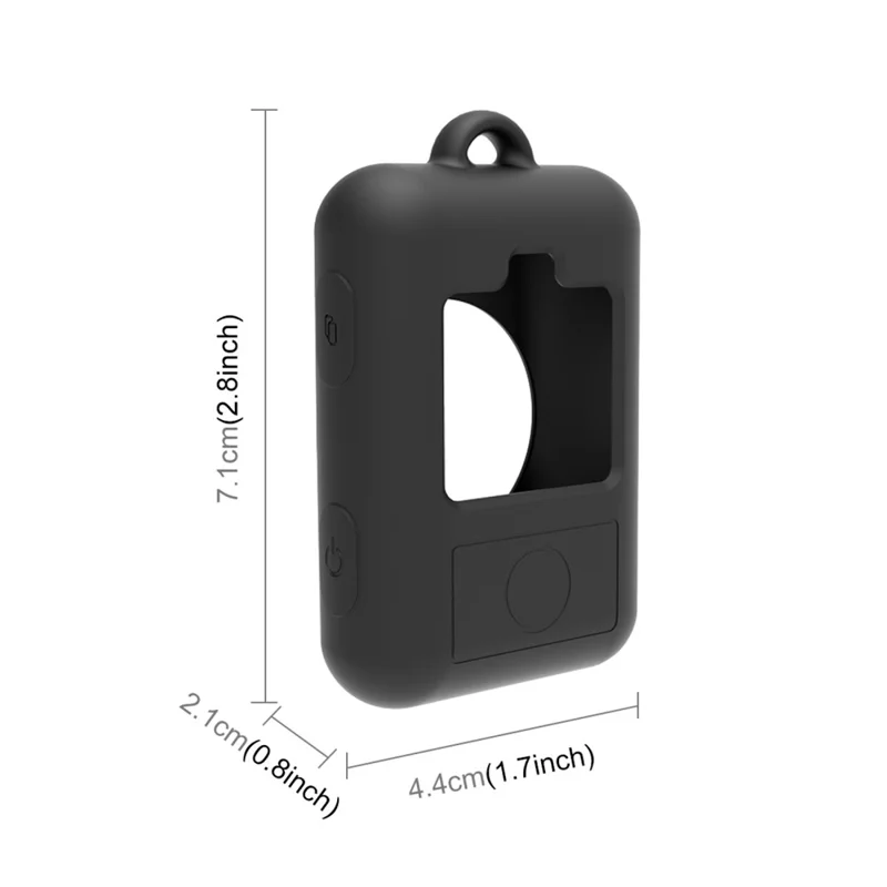 PULUZ PU829 Silicone Case for Insta360 X3 / ONE X2 / ONE X / ONE RS Remote Controller Dust-Proof Cover - Black
