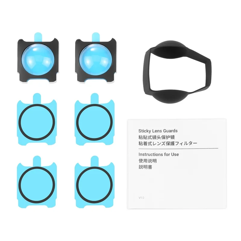 PULUZ PU586B 2Pcs for Insta360 ONE R / RS / Sphere Panoramic Lens Protector Anti Scratch Dustproof Lens Cover
