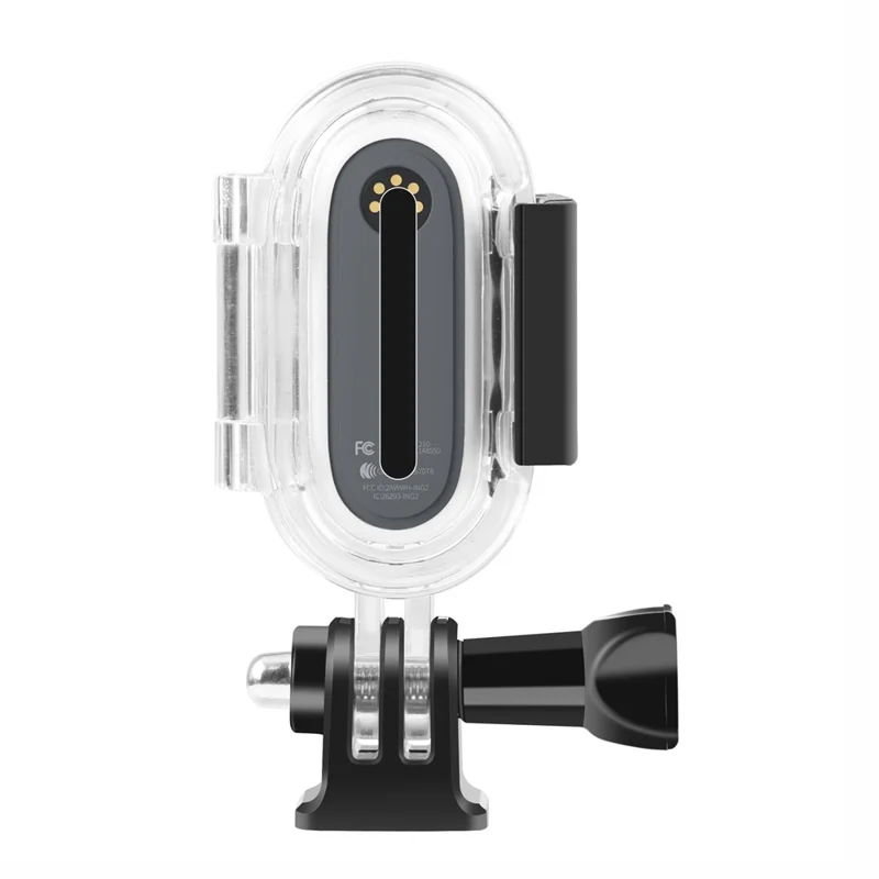 PULUZ PU556T Carcasa Sumergible de 30 m para Cámara Insta360 GO 2 para Buceo y Surf