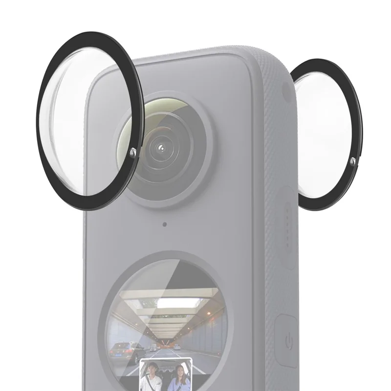 PULUZ PU552B 2Pcs For Insta360 One X2 Panoramic Camera Lens Guard Anti Scratch Lens Protective Cover