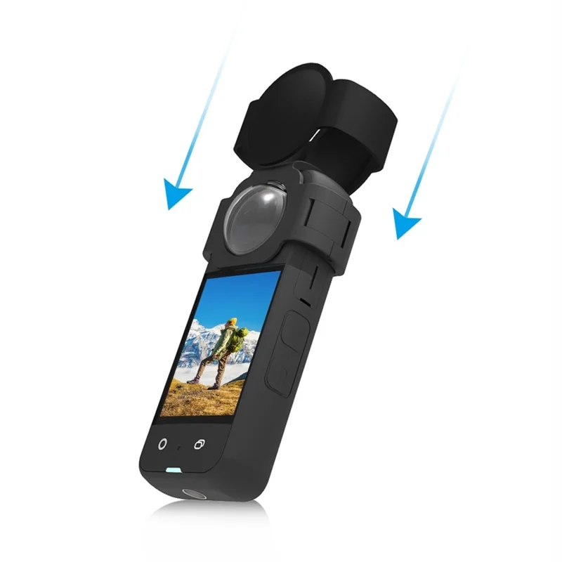 PULUZ PU830B For Insta360 X3 Panoramic Camera Lens Protector Dust Proof Silicone Protective Cover