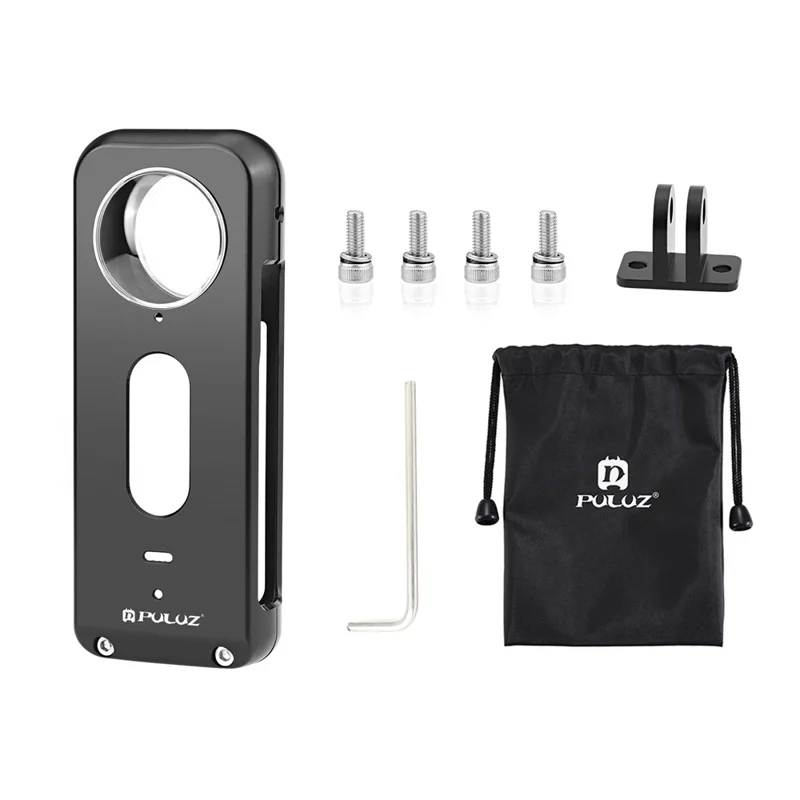 PULUZ PU807B For Insta360 X3 Anti Drop Metal Protective Case Rabbit Cage with Lens Protector