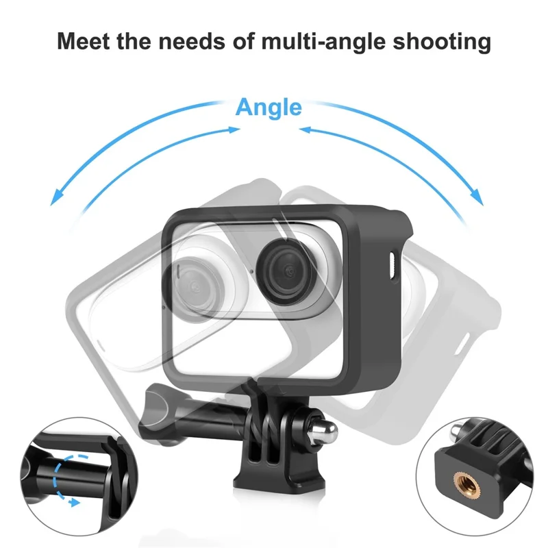 PULUZ PU881B For Insta360 GO 3 Camera Battery Case Heat Dissipation Plastic Protective Frame