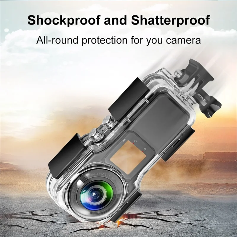 PULUZ PU801 For Insta360 ONE RS 1-Inch 360 Edition Underwater Housing 40m Waterproof Protective Case