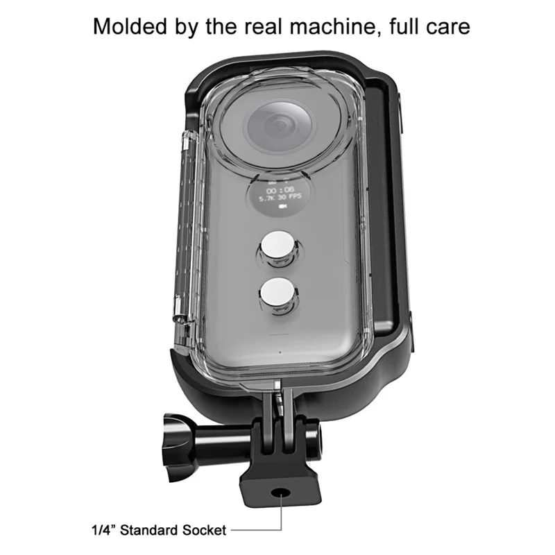 PULUZ PU400 For Insta360 ONE X Panoramic Camera Waterproof Case 30m Underwater Protection Shell