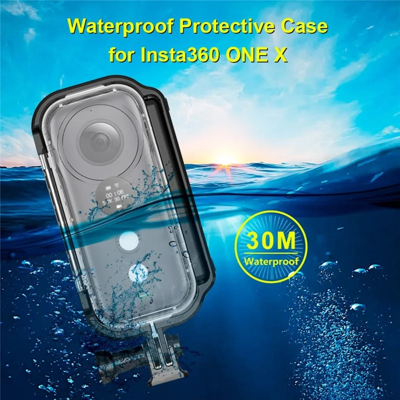 PULUZ PU400 For Insta360 ONE X Panoramic Camera Waterproof Case 30m Underwater Protection Shell