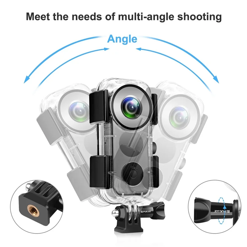 PULUZ PU575T For Insta360 ONE X2 Camera Waterproof Case 30m Underwater Protection Housing