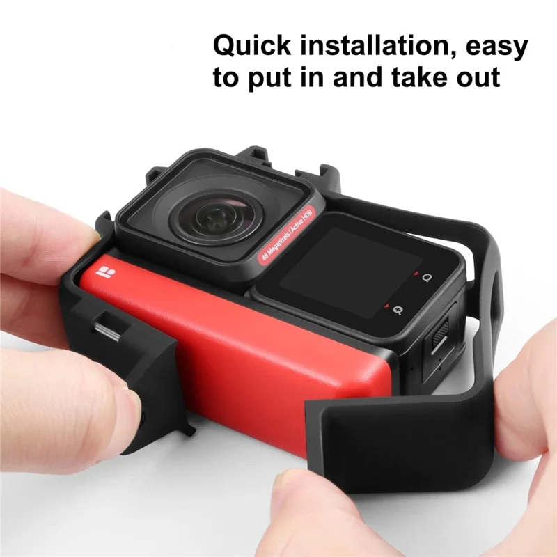 PULUZ PU592B Protective Frame for Insta360 ONE RS / ONE RS Twin Edition / ONE RS 1-Inch 360 Edition Camera Shockproof Shell