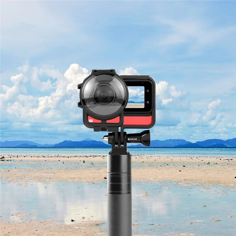 PULUZ PU593B For Insta360 ONE RS Twin Edition 2Pcs Camera Lens Protector with Plastic Protection Frame