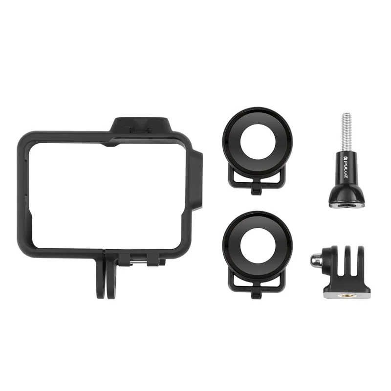 PULUZ PU593B For Insta360 ONE RS Twin Edition 2Pcs Camera Lens Protector with Plastic Protection Frame