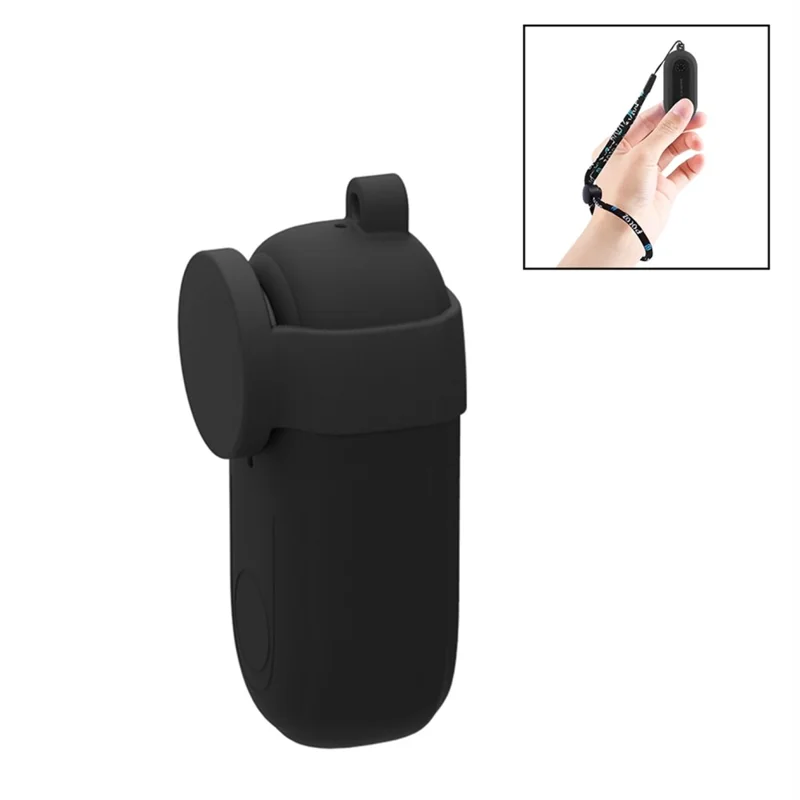 PULUZ PU557 For Insta360 GO 2 Thumb Camera Body Lens Silicone Protective Case Dust Scratch Resistant Cover - Black