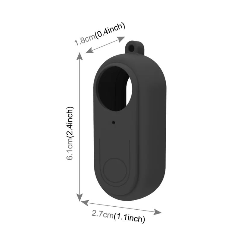 PULUZ PU557 For Insta360 GO 2 Thumb Camera Body Lens Silicone Protective Case Dust Scratch Resistant Cover - Black