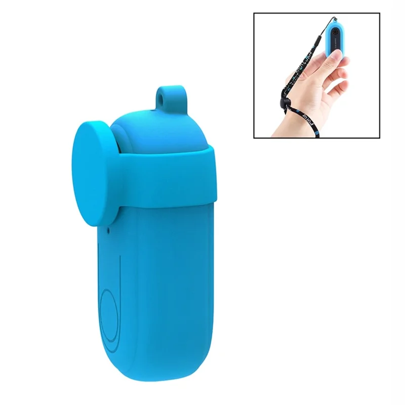 PULUZ PU557 For Insta360 GO 2 Thumb Camera Body Lens Silicone Protective Case Dust Scratch Resistant Cover - Blue