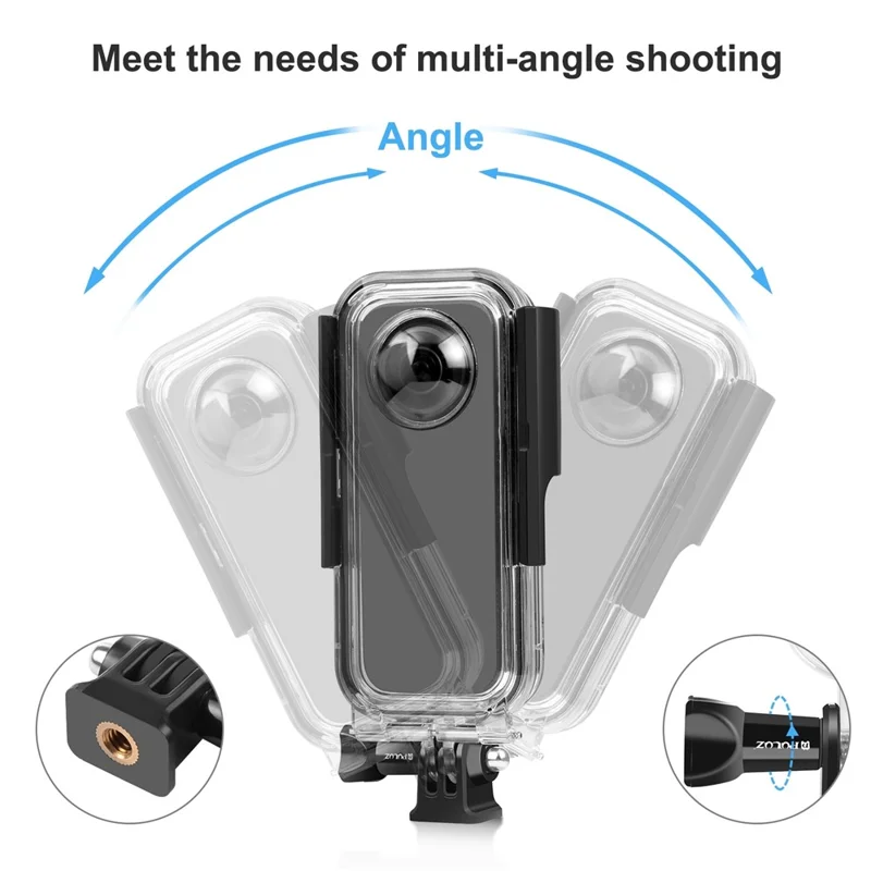 PULUZ PU820 For Insta360 X3 Waterproof Case 30m Underwater Protection Diving Housing
