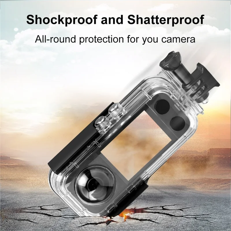 PULUZ PU820 For Insta360 X3 Waterproof Case 30m Underwater Protection Diving Housing