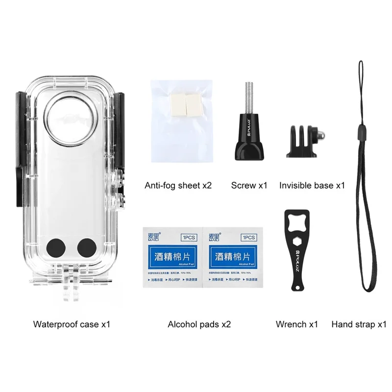 PULUZ PU820 For Insta360 X3 Waterproof Case 30m Underwater Protection Diving Housing