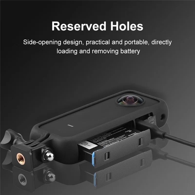 PULUZ PU587B For Insta360 ONE X2 Panoramic Camera Protective Frame PC Plastic Shockproof Shell