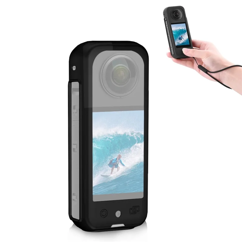 PULUZ PU879B For Insta360 X3 Camera Silicone Protective Case with Hand Strap