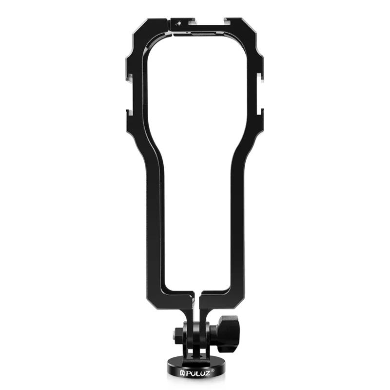 PULUZ PU597B For Insta360 ONE RS 1-Inch 360 Edition Camera Metal Protective Frame with 3 Cold Shoe Interface