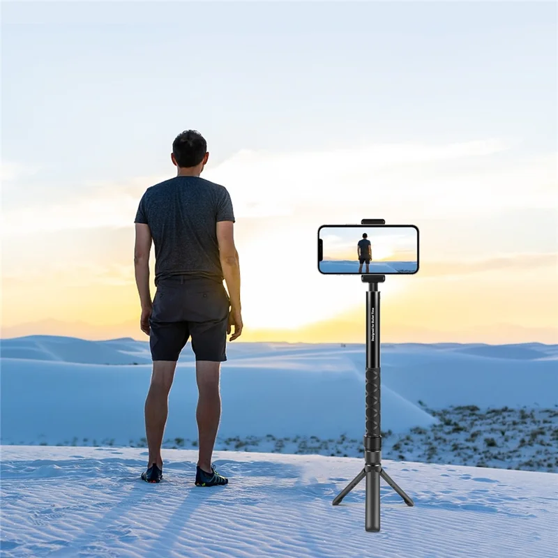 PULUZ PU886B Para Insta360 X3 Suporte de Tripé de Movimento Bala Rotativo Grip Tripé de Mesa Suporte de Câmera de Ação Selfie Stick