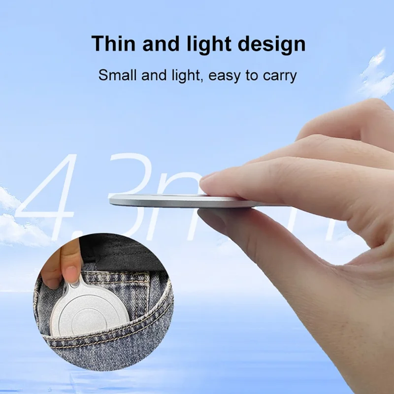 PULUZ PU710S Adaptateur de Cardan pour Insta360 Flow Support de Téléphone Compatible avec MagSafe en Alliage d'Aluminium pour Perche à Selfie