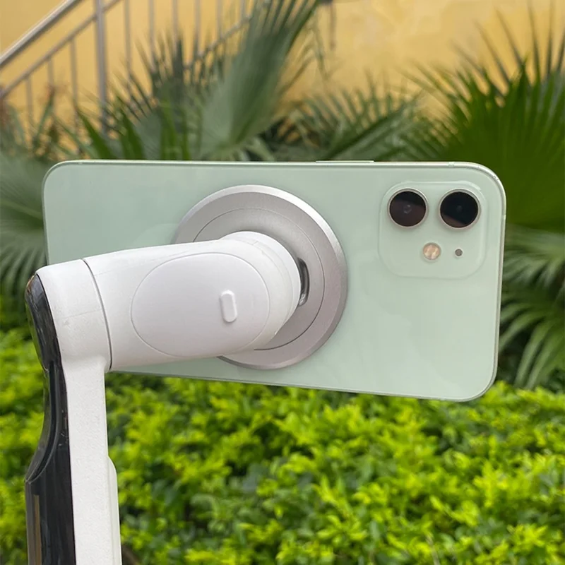 PULUZ PU710S Adaptateur de Cardan pour Insta360 Flow Support de Téléphone Compatible avec MagSafe en Alliage d'Aluminium pour Perche à Selfie