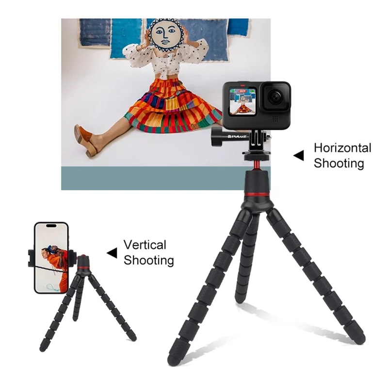 PULUZ PU860 For DSLR Camera  /  GoPro  /  Smartphone Octopus Tripod Stand with Remote Control