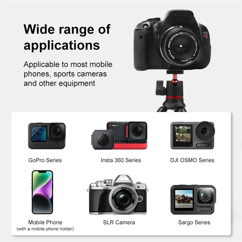 PULUZ PU860 For DSLR Camera  /  GoPro  /  Smartphone Octopus Tripod Stand with Remote Control