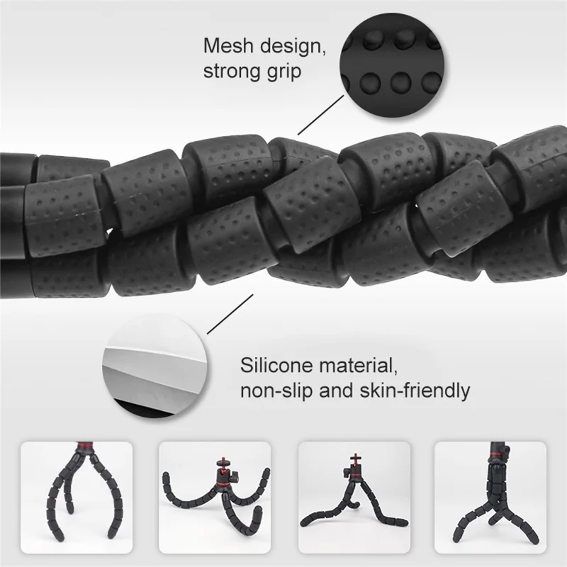 PULUZ PU860 For DSLR Camera  /  GoPro  /  Smartphone Octopus Tripod Stand with Remote Control