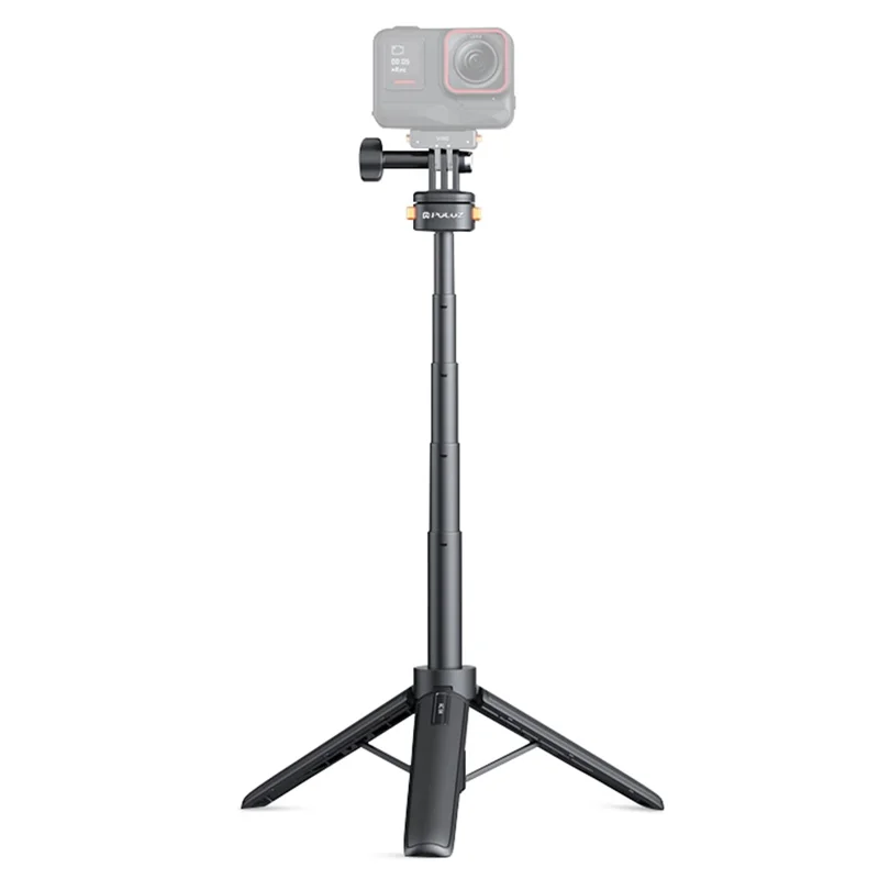 PULUZ PU729B Mini Magnetic Quick Release Tripod Adjustable Height Portable Selfie Stick for Action Cameras