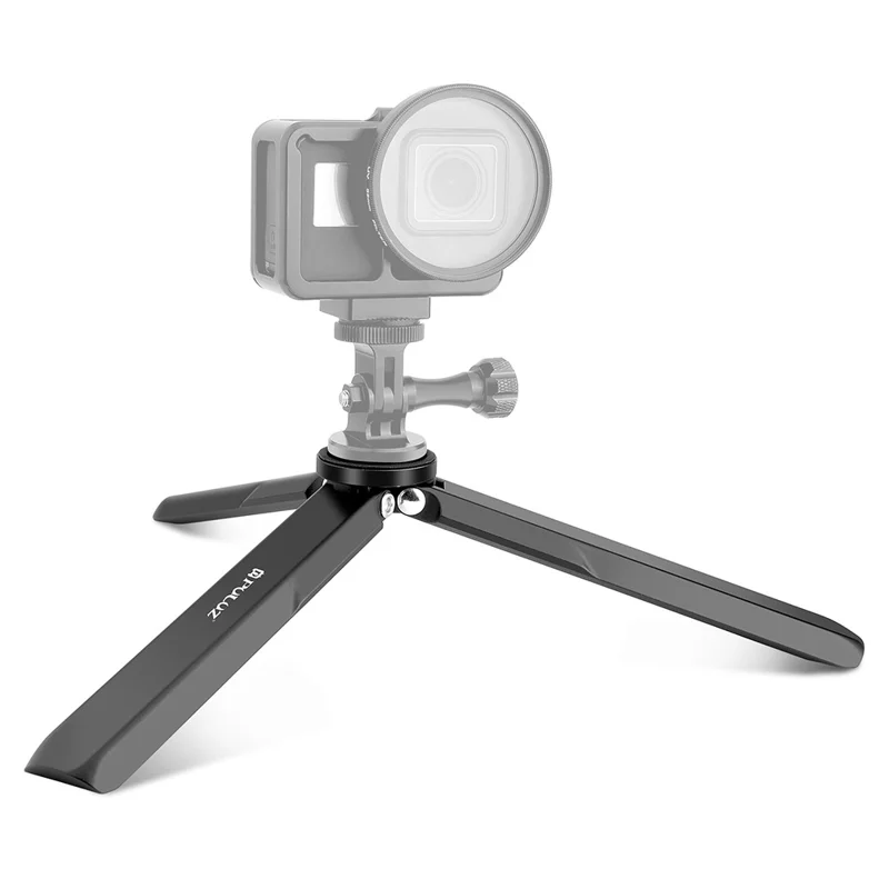 PULUZ PU929B For DJI Osmo Pocket 3 Aluminum Alloy Photography Tripod Stand Foldable Handheld Grip