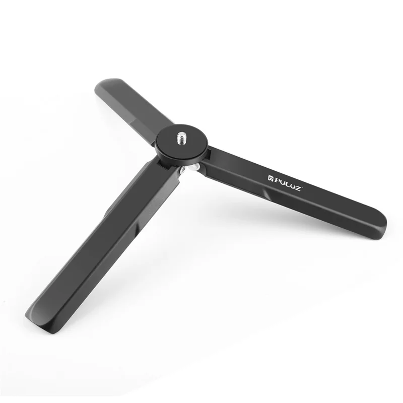 PULUZ PU929B For DJI Osmo Pocket 3 Aluminum Alloy Photography Tripod Stand Foldable Handheld Grip
