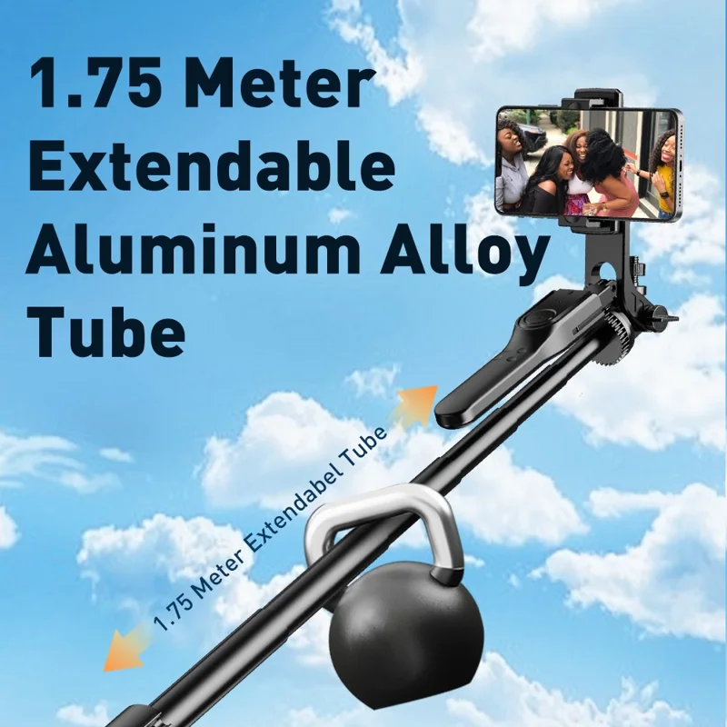 Trépied Selfie Stick Alliage d'Aluminium k31 Télécommande Smartphone Live Streaming Photographie Stand