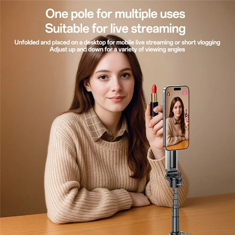 YESIDO SF31 MINI Tripod Selfie Stick Magnetic Phone Mount Remote Selfie Stick for Travel / Vlogging