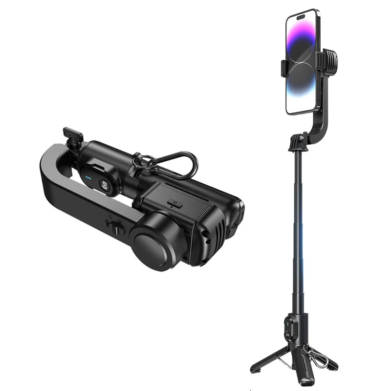 Q30 Selfie Stick Stabilizer Anti Shake Extendable Handheld Tripod for Smartphones  /  Photography  /  Vlogging