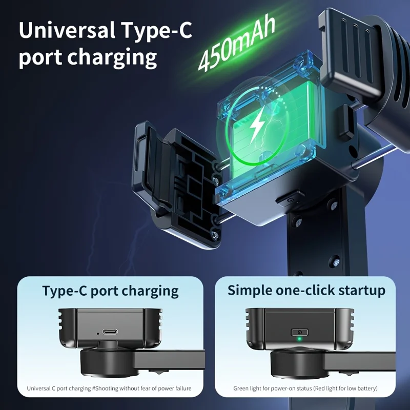 Q30 Selfie Stick Stabilizer Anti Shake Extendable Handheld Tripod for Smartphones  /  Photography  /  Vlogging