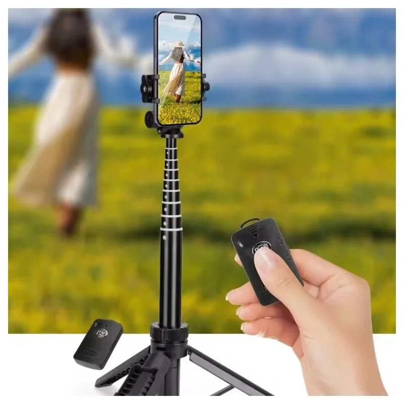 YUNTENG VCT-361 Selfie Stick Magnetic Bluetooth-Compatible Tripod Stand Extendable Monopod for Smartphones / Action Camera