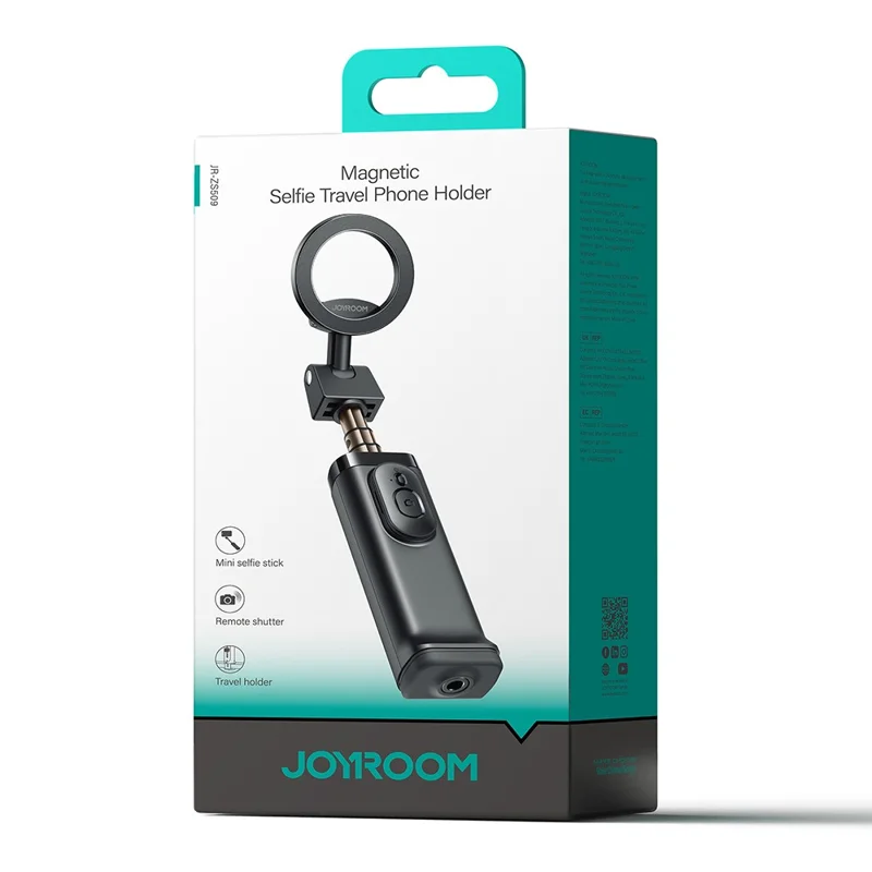 JOYROOM JR -ZS509 360 Degree Rotation Magnetic Selfie Stick Travel Phone Holder with Bluetooth-compatible Remote