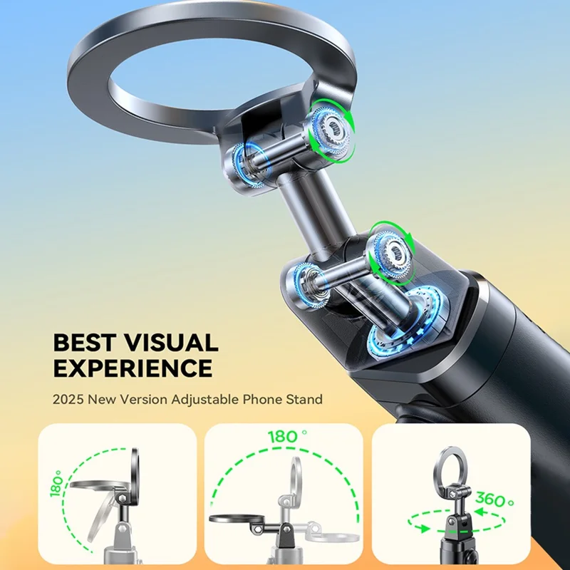 JOYROOM JR -ZS509 360 Degree Rotation Magnetic Selfie Stick Travel Phone Holder with Bluetooth-compatible Remote