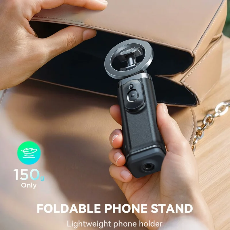 JOYROOM JR -ZS509 360 Degree Rotation Magnetic Selfie Stick Travel Phone Holder with Bluetooth-compatible Remote