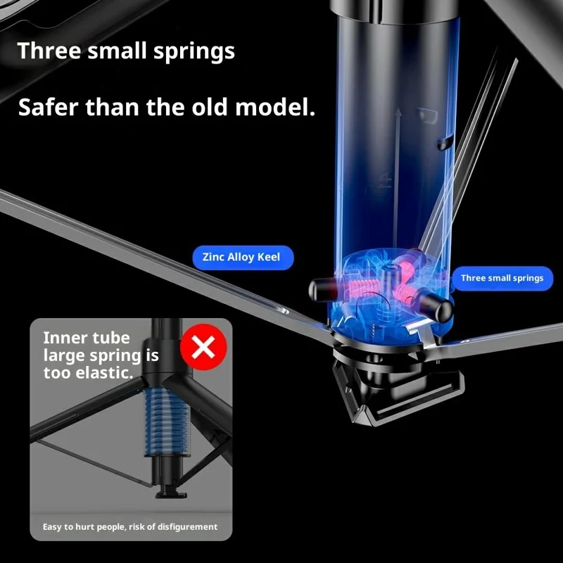 P62 Bluetooth-Compatible Tripod Selfie Stick for Smartphone Live Streaming Electric Suction Cup Extendable Monopod - Black