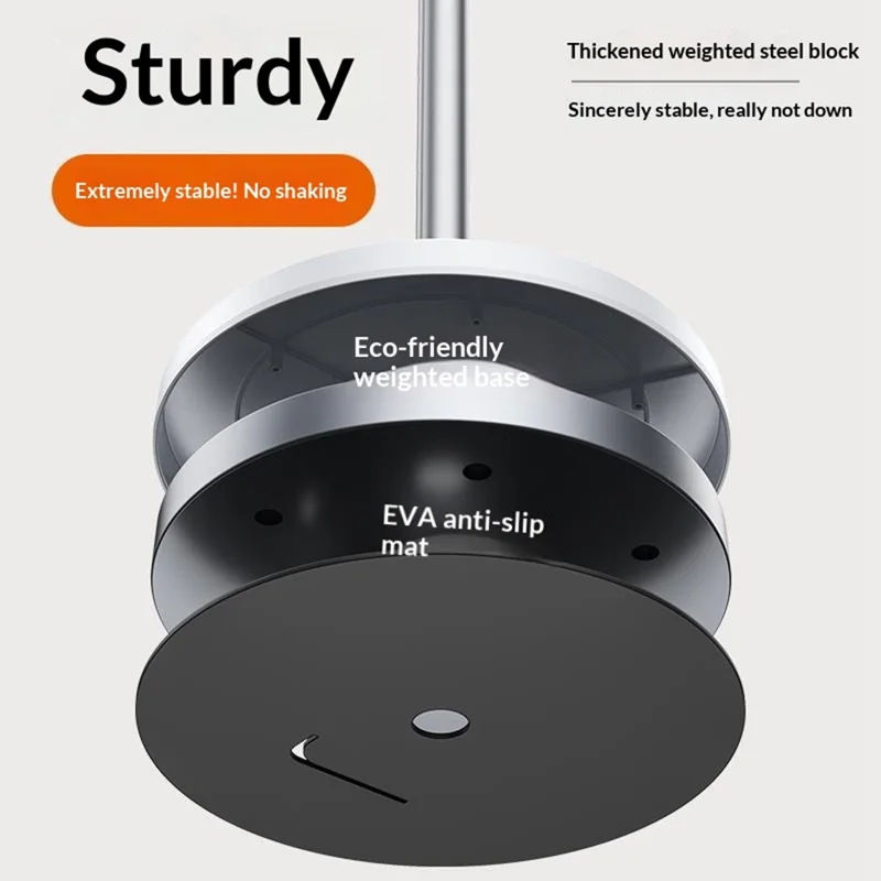 X9 Integrated Foldable Phone Floor Stand Telescopic Adjustable Overhead Shooting Stand for Live Streaming - White