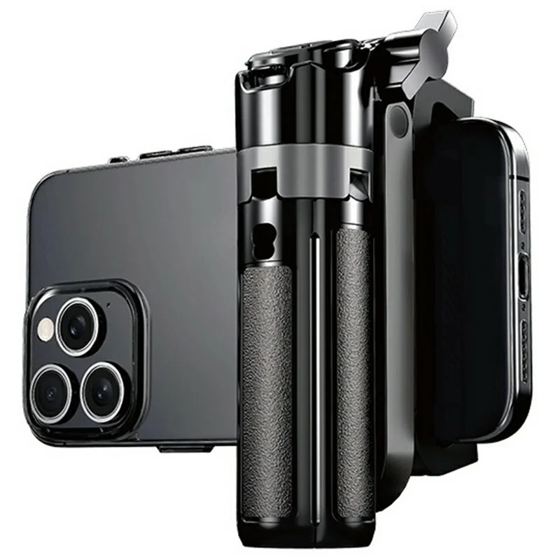 FUNSNAP P30 Taschenselfie-Stick 42 cm ausziehbar mit 4-Bein-Stativ und Bluetooth-kompatibler Fernbedienung für Smartphone